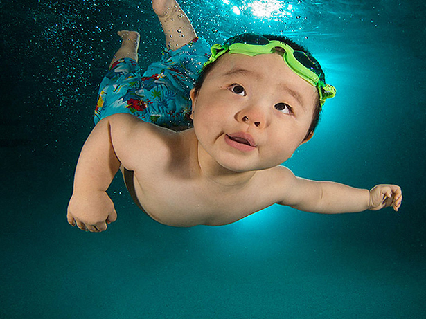 Baby underwater